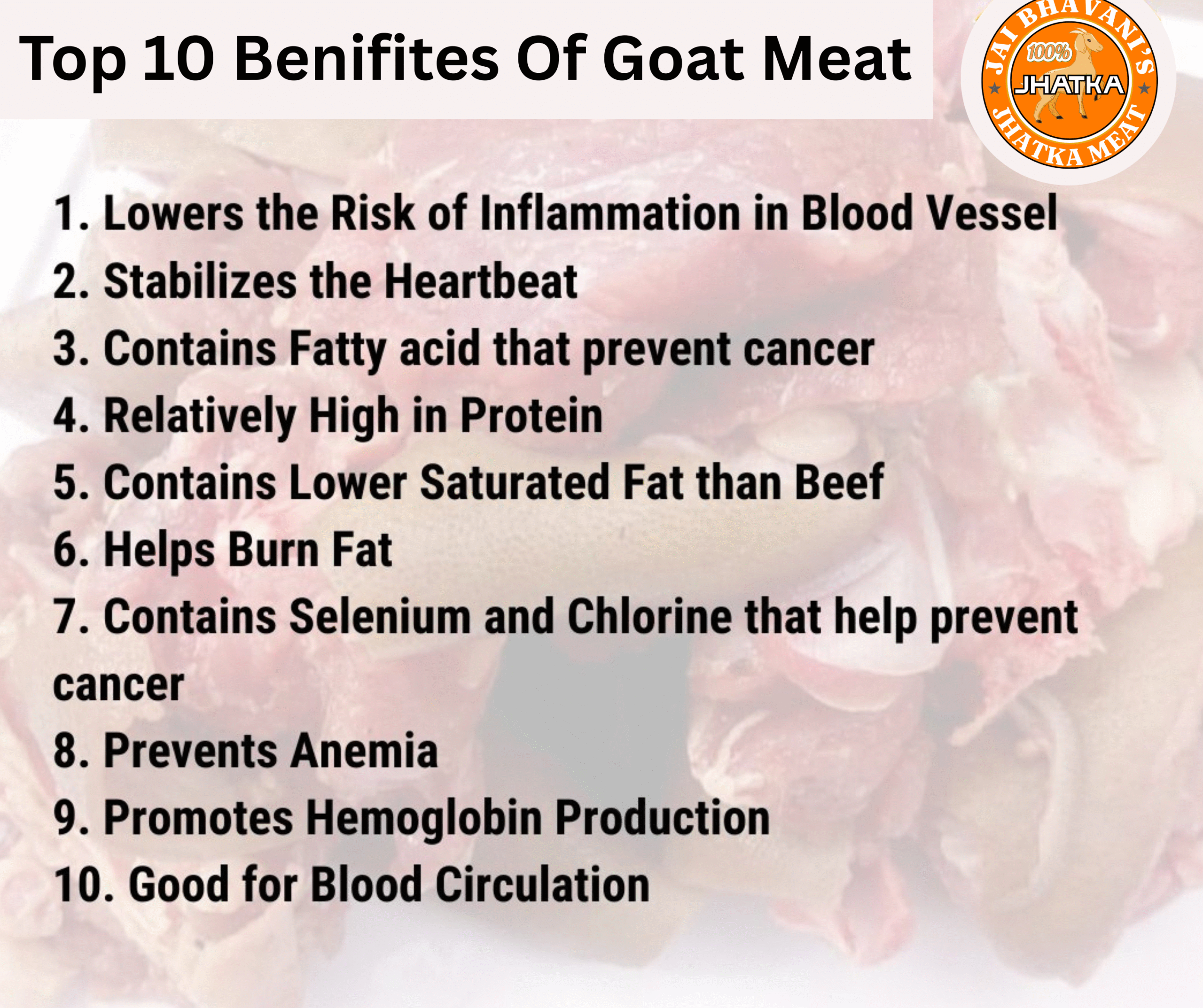 Top 10 Health Benefits Eat Goat Meat